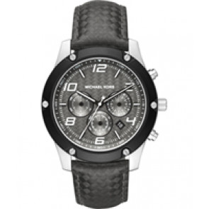 Horlogeband Michael Kors MK8488 Leder Zwart 24mm