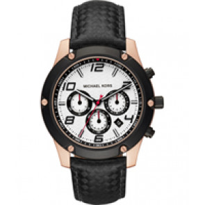 Horlogeband Michael Kors MK8489 Leder Zwart 22mm