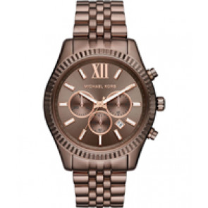 Horlogeband Michael Kors MK8522 Staal Bruin 22mm