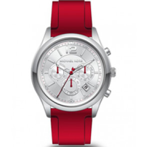 Horlogeband Michael Kors MK8523 Silicoon Rood 24mm