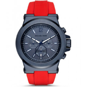 Horlogeband Michael Kors MK8558 Silicoon Rood 28mm