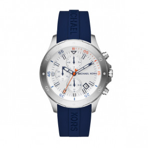 Horlogeband Michael Kors MK8566 Silicoon Blauw 22mm