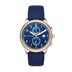 Horlogeband Michael Kors MK8573 Silicoon Blauw 22mm