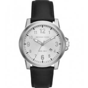 Horlogeband Michael Kors MK8590 Leder Zwart 22mm