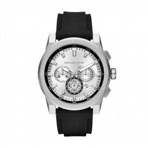 Horlogeband Michael Kors MK8596 Silicoon Zwart 24mm