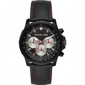 Horlogeband Michael Kors MK8647 Leder Zwart 20mm