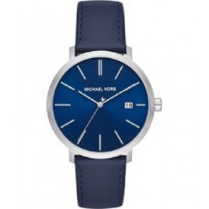 Horlogeband Michael Kors MK8675 Leder Blauw 20mm