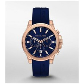Horlogeband Michael Kors MK8698 Silicoon Blauw 20mm