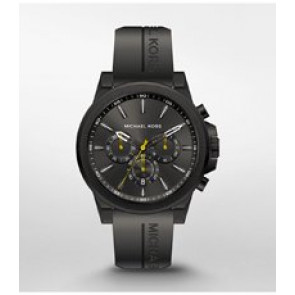Horlogeband Michael Kors MK8699 Silicoon Zwart 20mm