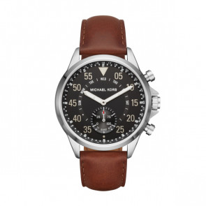 Horlogeband Smartwatch Michael Kors MKT4001 Leder Bruin 24mm