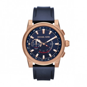 Horlogeband Michael Kors MKT4012 Silicoon Blauw 24mm