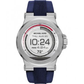 Horlogeband Michael Kors MKT5008 Rubber Blauw 13mm