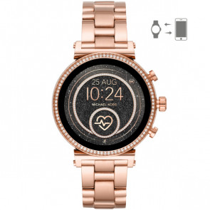 Horlogeband Michael Kors MKT5063 Staal Rosé 18mm