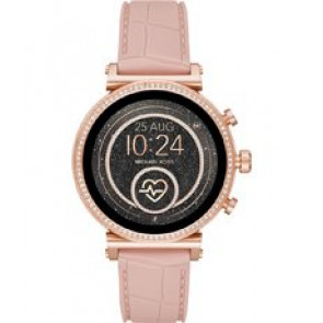 Horlogeband Michael Kors MKT5068 Silicoon Roze 18mm