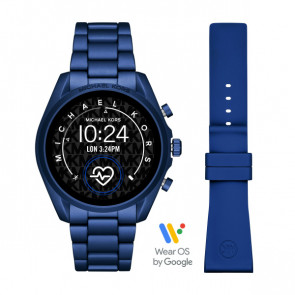 Horlogeband Smartwatch Michael Kors MKT5102 Aluminium Blauw 22mm