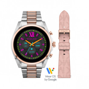 Horlogeband Michael Kors MKT5137 Rubber Roze 22mm