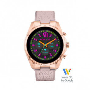 Horlogeband Smartwatch Michael Kors MKT5150 Rubber Roze 22mm