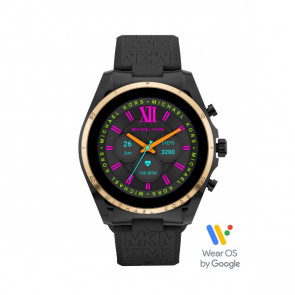 Horlogeband Smartwatch Michael Kors MKT5151 Rubber Zwart 22mm
