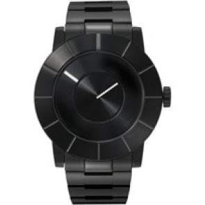 Horlogeband Seiko NE15-0020 SILAS004Y (BAM150) Staal Zwart