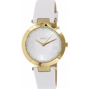 Horlogeband DKNY NY2295 Leder Wit