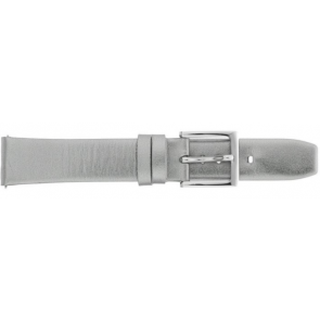 Horlogeband DKNY NY2435 Silver Leder Grijs 18mm