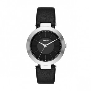 Horlogeband DKNY NY2465 Leder Zwart 9mm