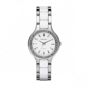 DKNY horlogeband NY8139 Keramiek Wit 8mm