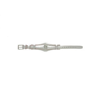 Horlogeband DKNY NY8749 Onderliggend Leder Wit 8mm