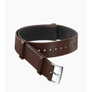 Horlogeband Omega 522.53.37.20.04.001 / 031CUZ010751 Onderliggend Leder Bruin 19mm