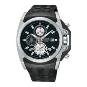 Horlogeband Pulsar YM62-X204-PF3843X1 Staal Zwart