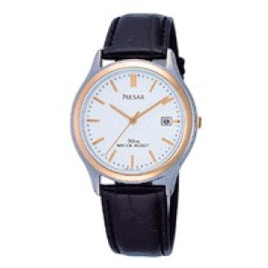 Horlogeband Pulsar PF6022X1 / 7N32-X006 Leder Zwart 18mm