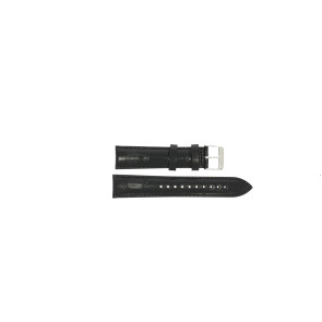 Horlogeband Pulsar VJ42-X182 / PS9457X1 / PQG037X Croco leder Zwart 20mm