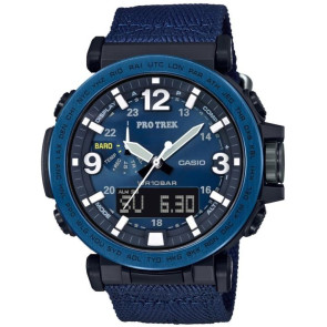 Horlogeband Casio PRG-600YB-2 Nylon/perlon Blauw 24mm