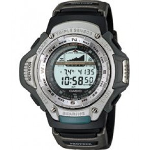 Casio horlogeband 10031024 Rubber Zwart 20mm