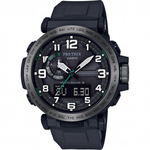 Horlogeband Casio 10631623 Rubber Zwart 24mm