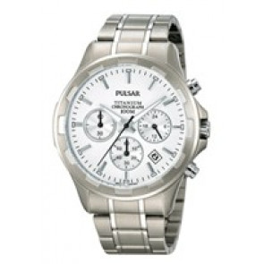 Horlogeband Pulsar VD53-X064 / PT3211X1 Titanium Grijs 20mm