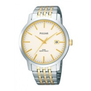 Horlogeband Seiko PXH873X1 / VX42-X330 Staal Bi-Color 20mm