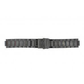 Horlogeband Q&Q QQ13ST-AC-ST Staal Antracietgrijs 13mm