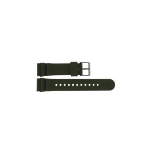 Horlogeband Seiko SNE535J1 / V157-0DC0 / R040022N0 Rubber Groen 22mm