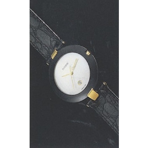Horlogeband Rado R50575915 / 129.3575.4 / 070852910 Leder Zwart 16mm