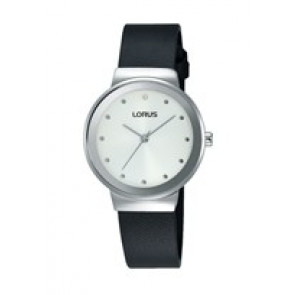 Horlogeband Lorus PC21-X099 Leder Zwart