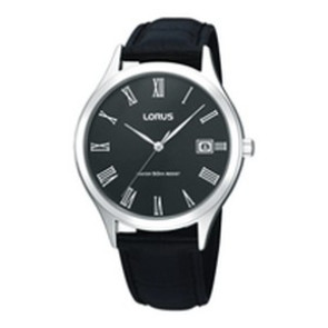 Horlogeband Lorus VX42-X299 / RXH87HX9 / RR017X Leder Zwart