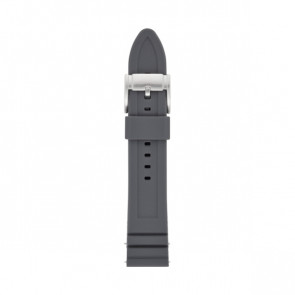Horlogeband Fossil S221306 Silicoon Grijs 22mm