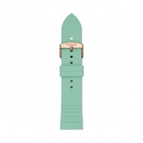 Horlogeband Fossil S221351 Silicoon Groen 22mm