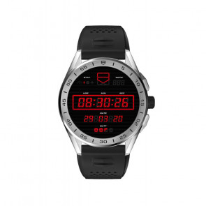 Horlogeband Tag Heuer SBG8A12.BT6219 Rubber Zwart 22mm