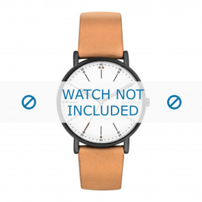 Horlogeband Skagen SKW6352 Leder Beige 20mm