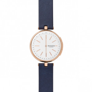 Horlogeband Skagen SKT1412 Leder Blauw 4mm