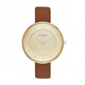 Skagen horlogeband SKW2138 Leder Bruin 14mm