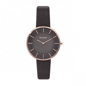 Horlogeband Skagen SKW2613 Leder Zwart 16mm