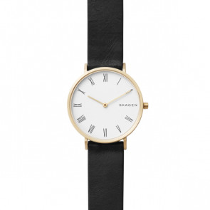Skagen horlogeband SKW2678 Leder Zwart 16mm